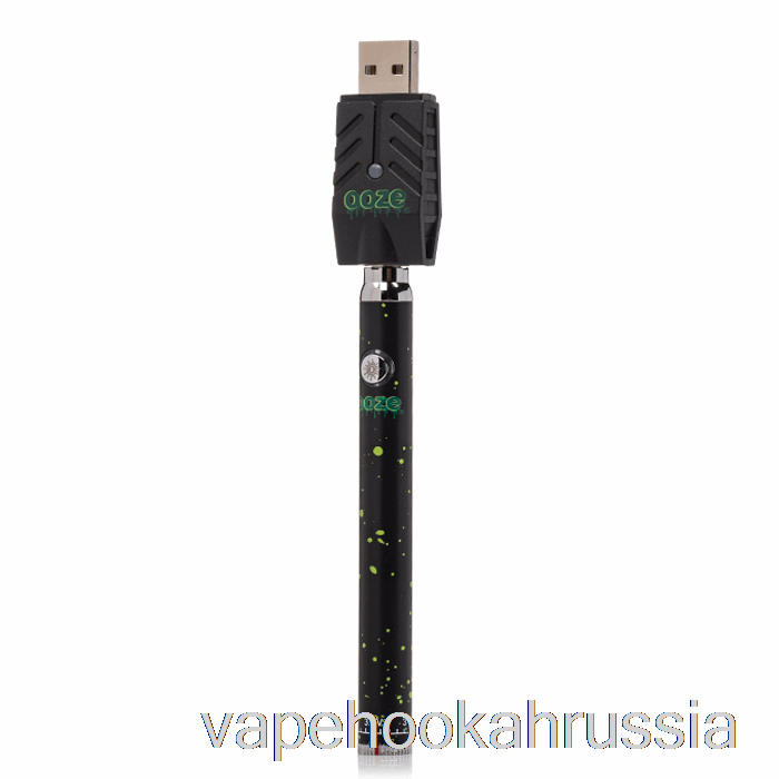 Vape Juice Ooze 320 мАч, аккумулятор с тонкой ручкой, зеленые брызги